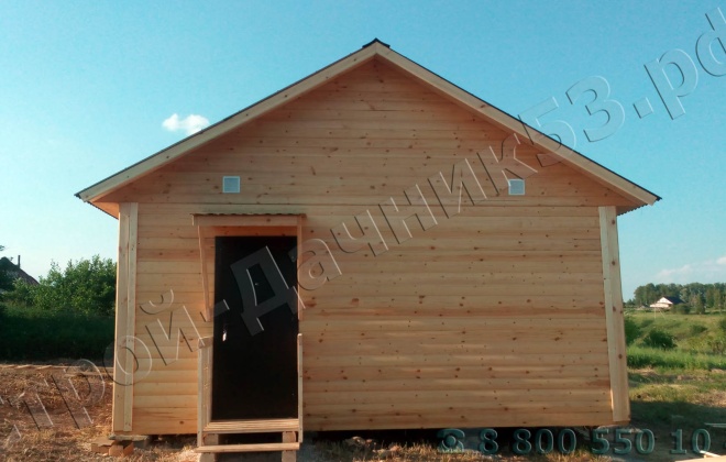 3 Брусовой дом ОД-3, 6×6, 36 м², Калужская область,  Козельский район, деревня Савинск (4)